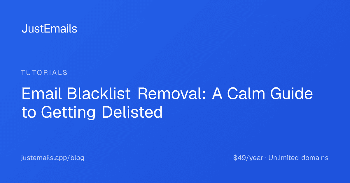 Cover for Email Blacklist Removal: A Calm Guide to Getting Delisted